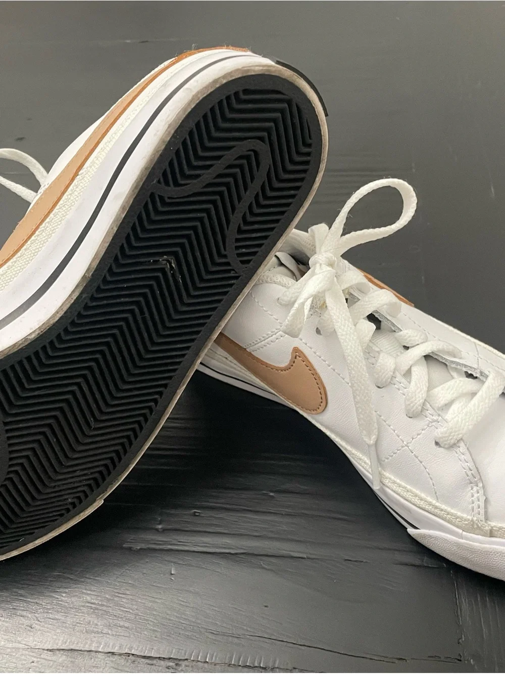 Nike Court Legacy - Youth White/Tan